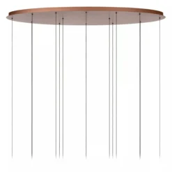 Hanglamp Jasmine ovaal 14-lichts koper