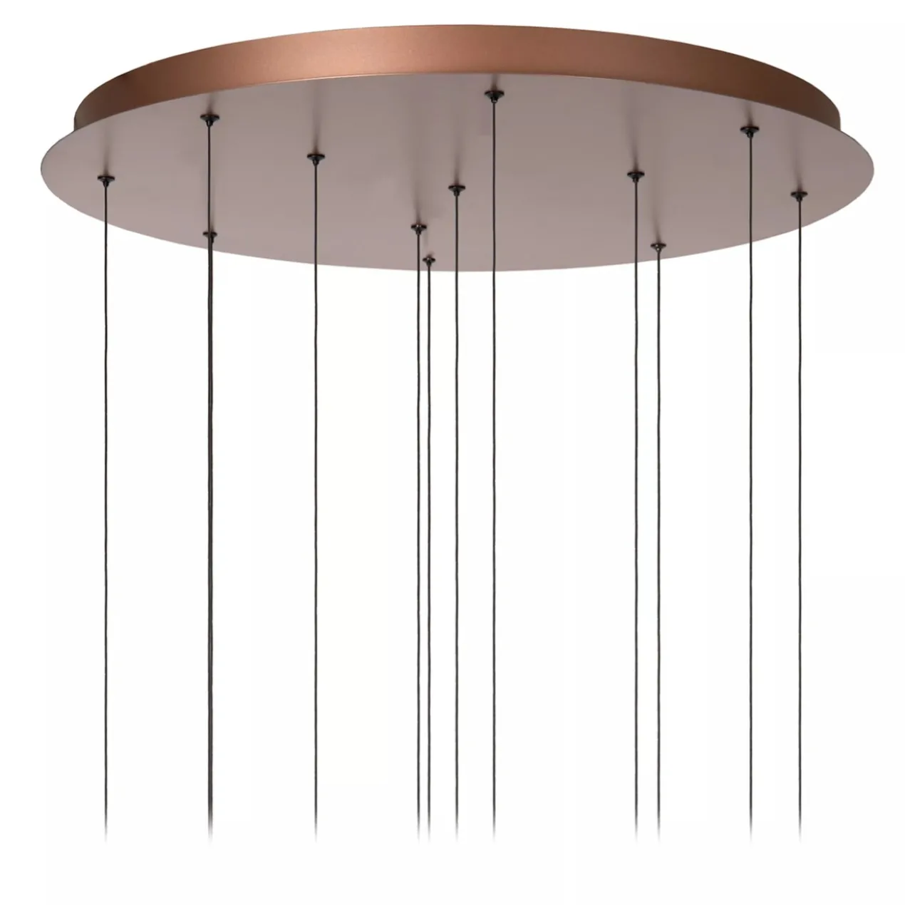 Hanglamp Jasmine rond 12-lichts koper