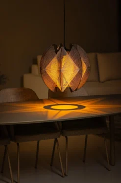 Hanglamp Jessica touw Ø40 cm walnoot