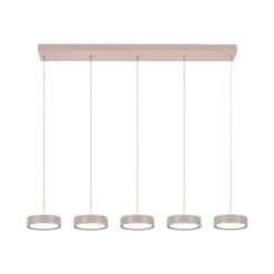Hanglamp Karel 5-lichts balk creme