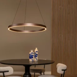 Hanglamp Liane Ø80 cm cct roestbruin