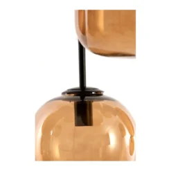 Hanglamp Mezza 10 bruin glas