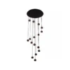 Hanglamp Montana rond CCT 16 lichts koffie