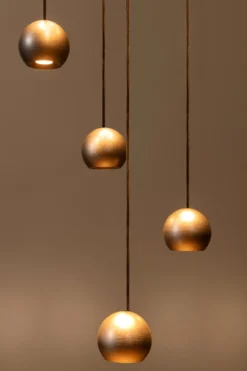 Hanglamp Montana rond CCT 16 lichts koffie