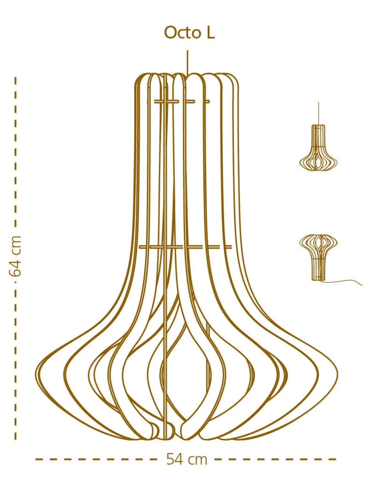 Hanglamp Octopus Ø49 cm
