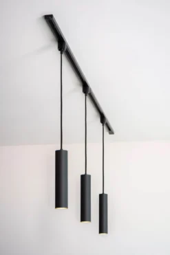 Hanglamp/Pendel Track Floris 1-fase railsysteem zwart