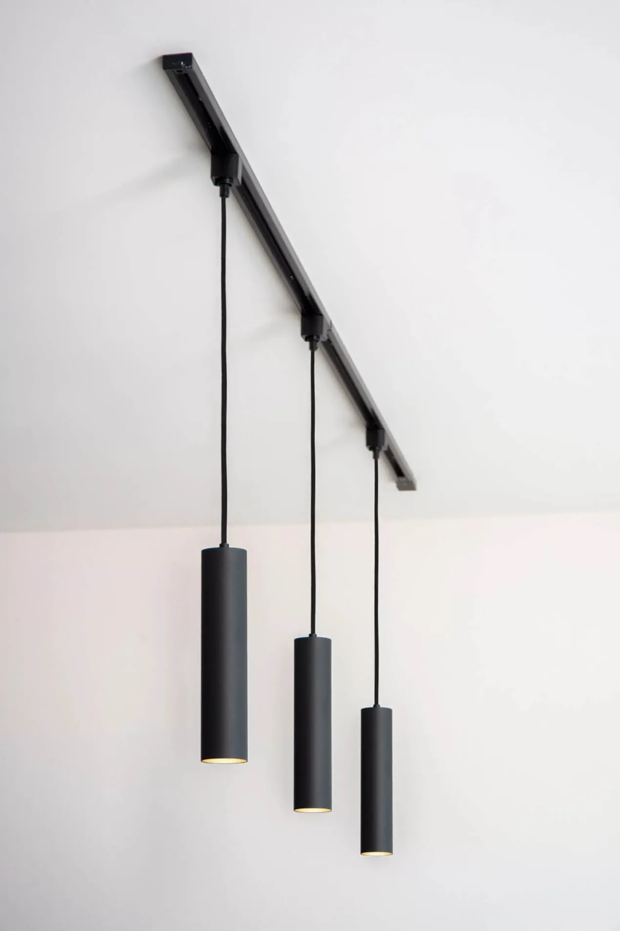 Hanglamp/Pendel Track Floris 1-fase railsysteem zwart