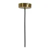 Hanglamp Pleat mat wit glas en goud ø40 cm