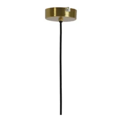 Hanglamp Pleat mat wit glas en goud ø40 cm