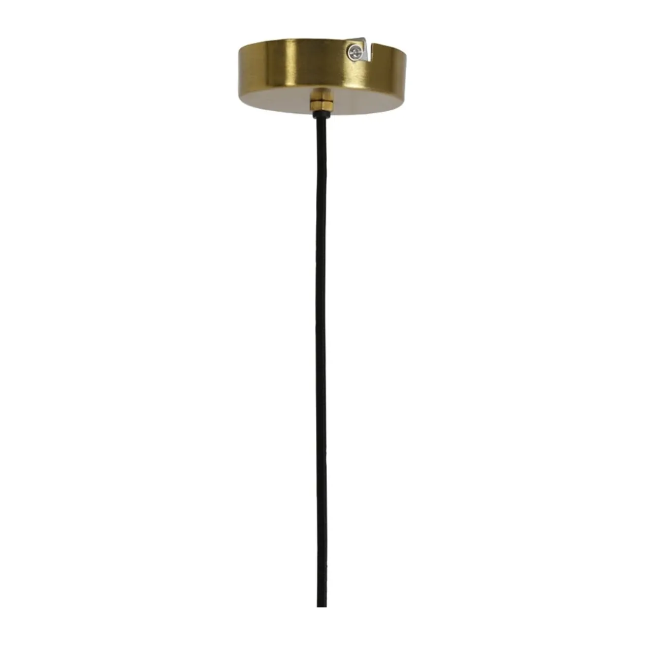 Hanglamp Pleat mat wit glas en goud ø40 cm