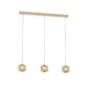 Hanglamp Rosa 3-lichts Balk Rosé-goud