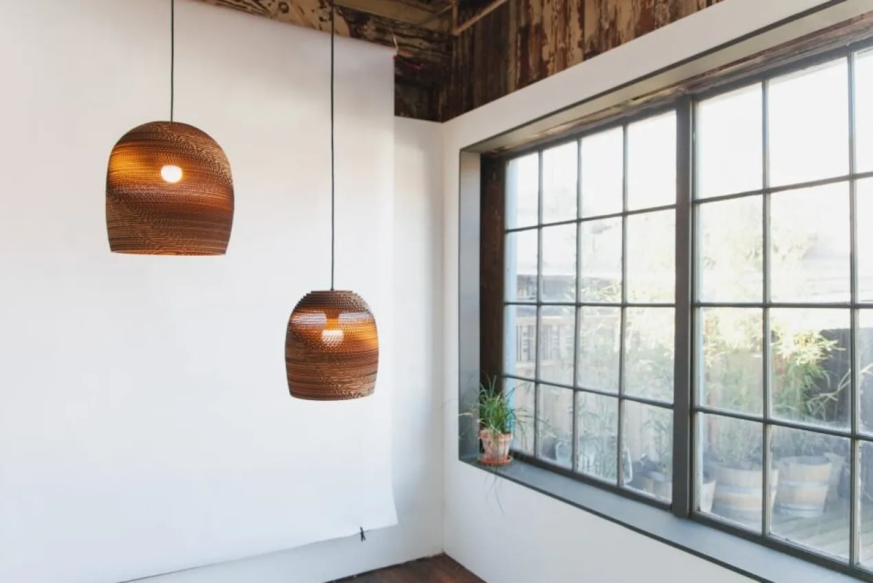 Hanglamp Scraplight bell16 blonde