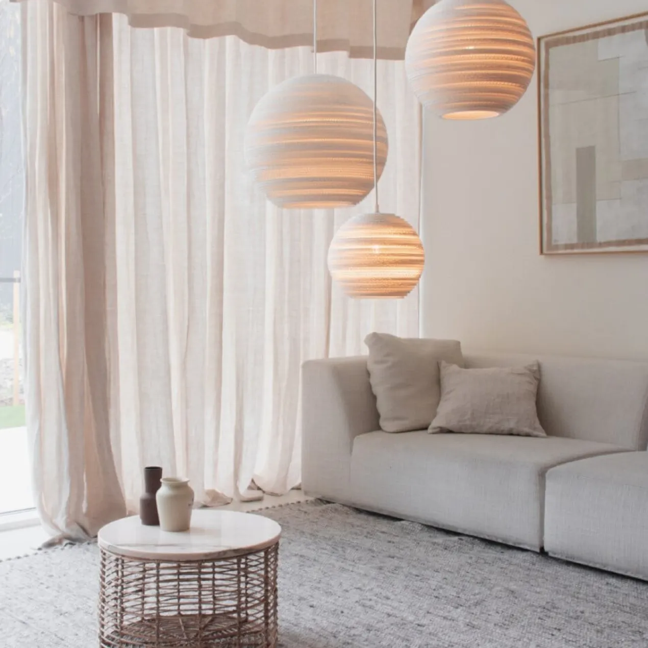 Hanglamp Scraplight Moon10 white
