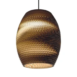 Hanglamp Scraplight Oliv natural