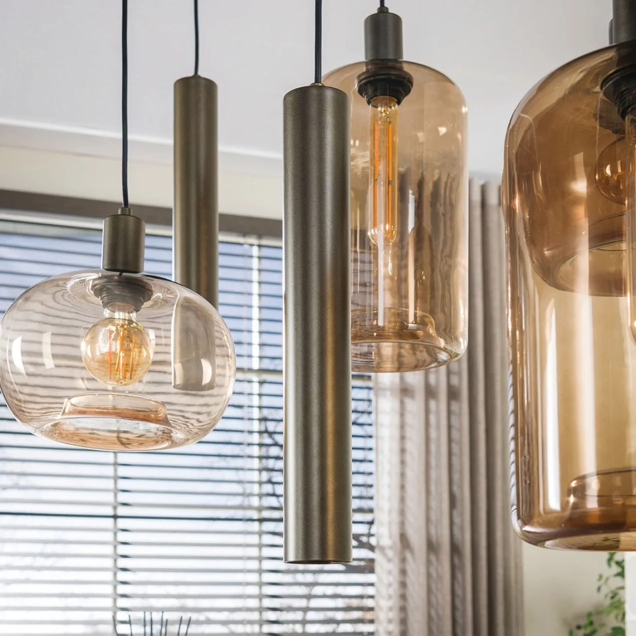 Hanglamp Serendipity 7 bruin