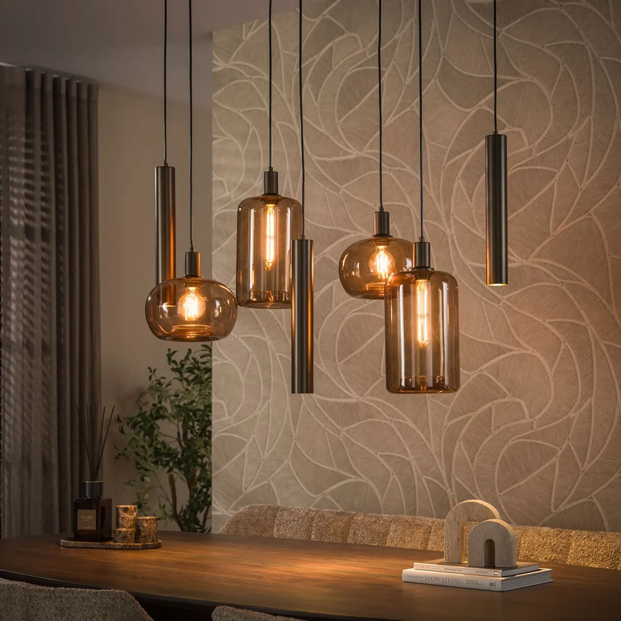 Hanglamp Serendipity 7 bruin