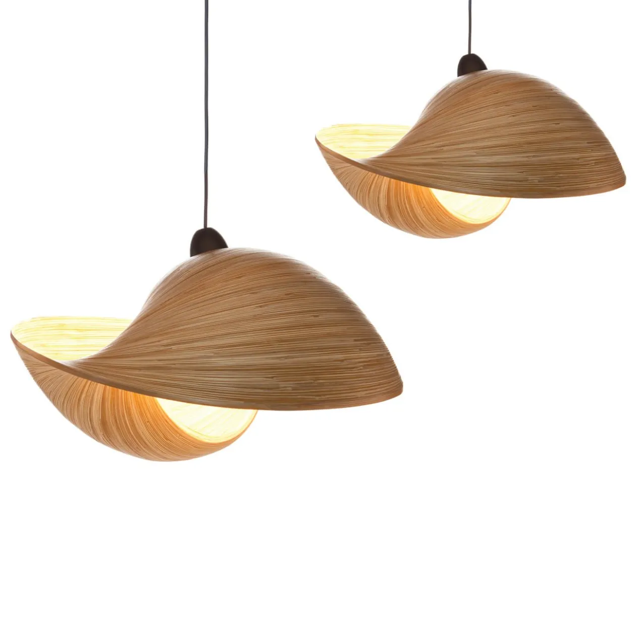 Hanglamp Shell bamboo 50 cm