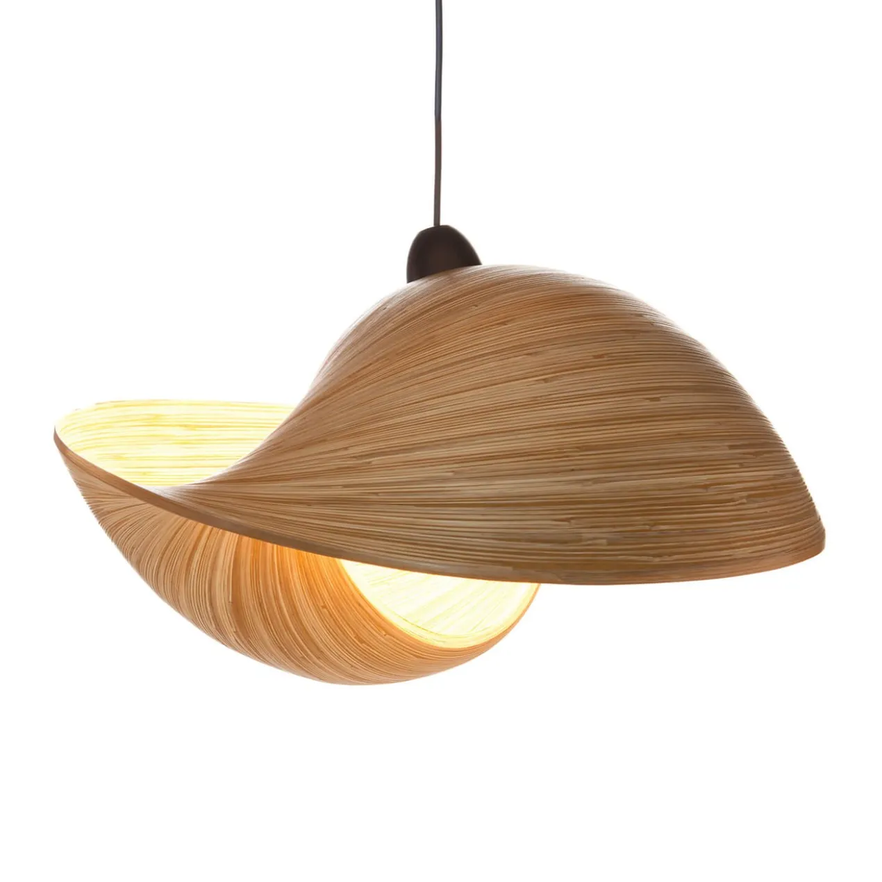 Hanglamp Shell bamboo 70 cm