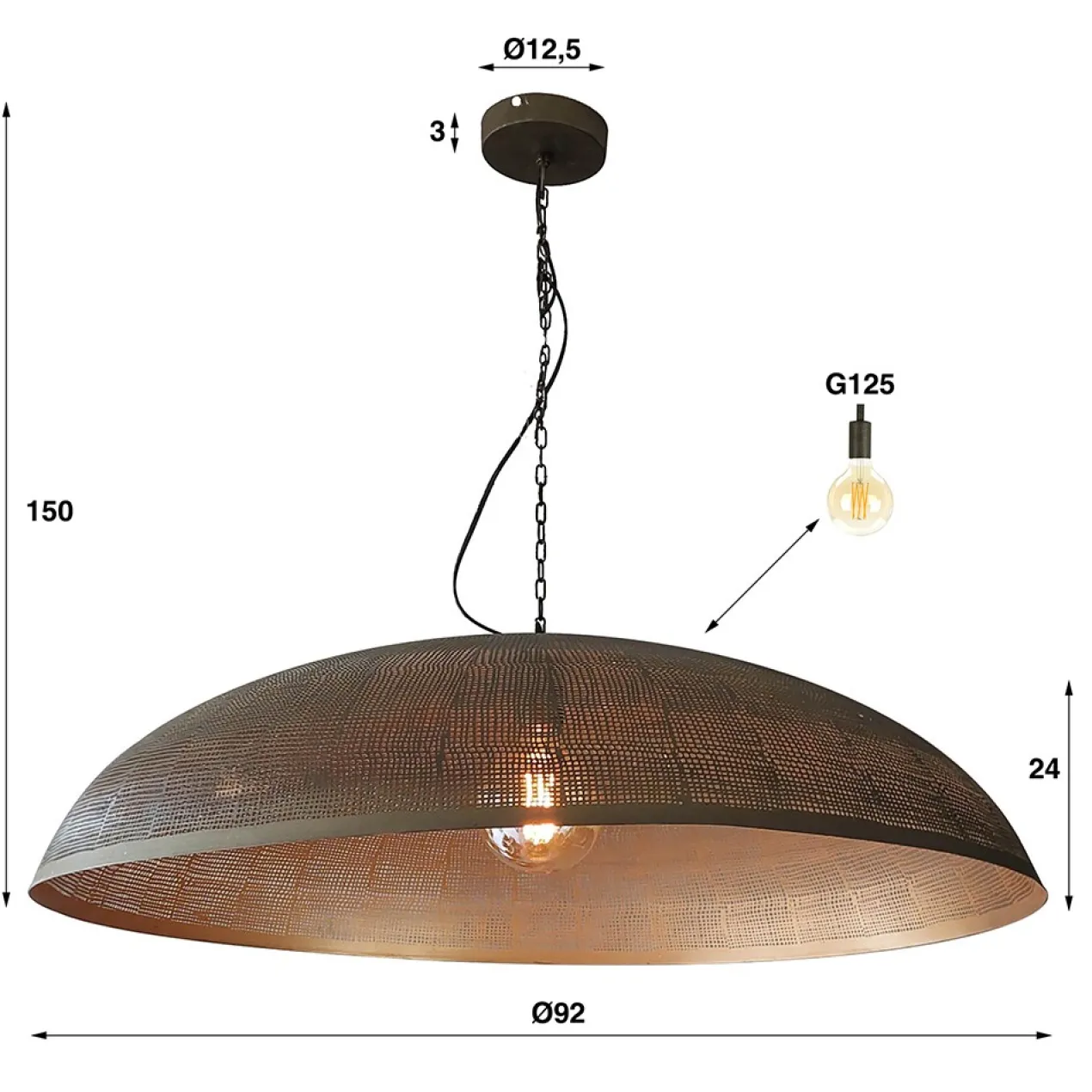 Hanglamp Space 90 Brons