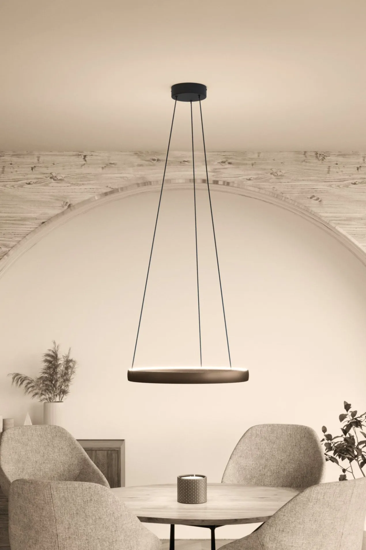 Hanglamp Trabuco LED brons