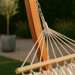 Hangmat Freeke beige met standaard