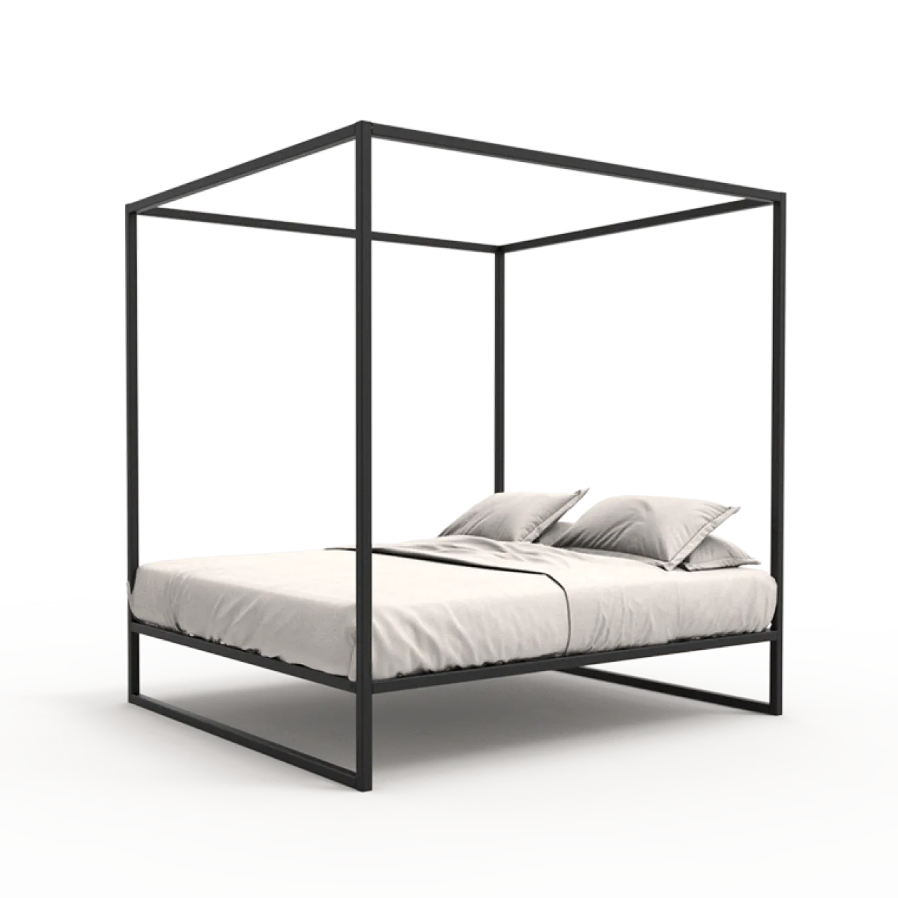 Hemelbed bedframe °02 | Zwart 140 x 200 cm