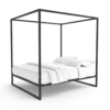 Hemelbed bedframe °02 | Zwart 140 x 210 cm