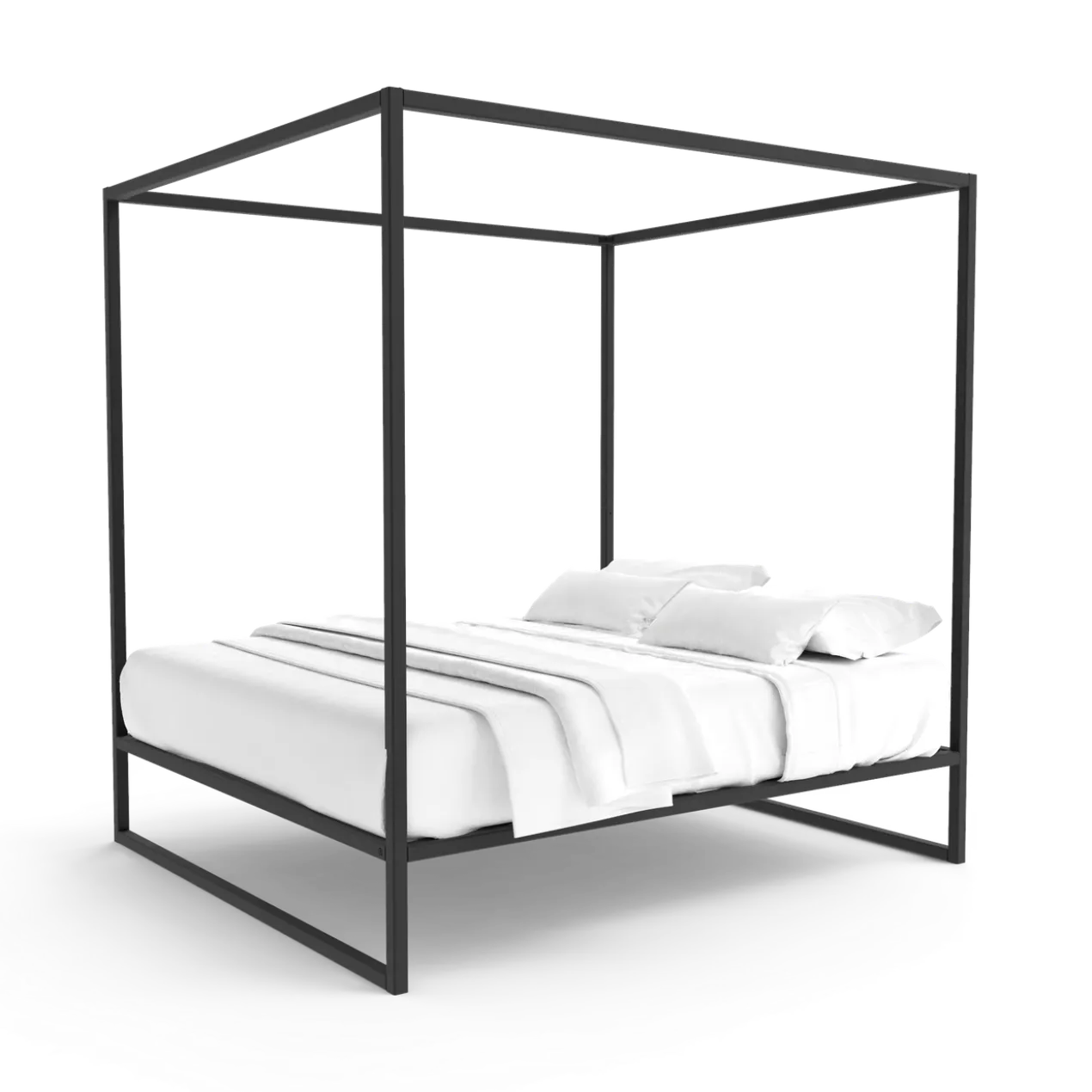 Hemelbed bedframe °02 | Zwart 160 x 210 cm