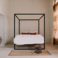 Hemelbed bedframe °02 | Zwart 160 x 210 cm