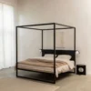 Hemelbed bedframe °02 | Zwart 180 x 210 cm