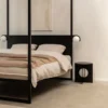 Hemelbed bedframe °02 | Zwart 180 x 220 cm