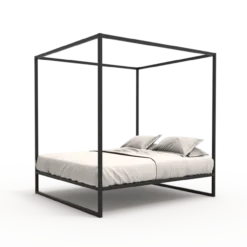Hemelbed bedframe °02 | Zwart 200 x 210 cm
