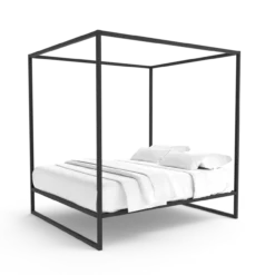 Hemelbed bedframe °02 | Zwart 200 x 220 cm