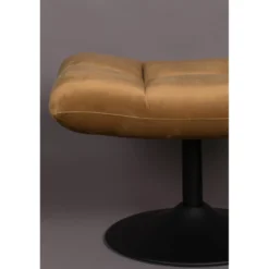 Hocker bar velvet golden brown