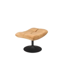 Hocker bar velvet golden brown