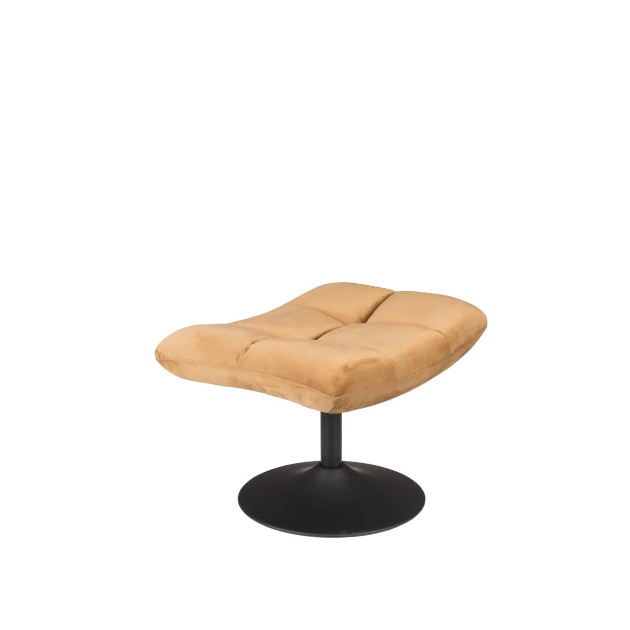 Hocker bar velvet golden brown