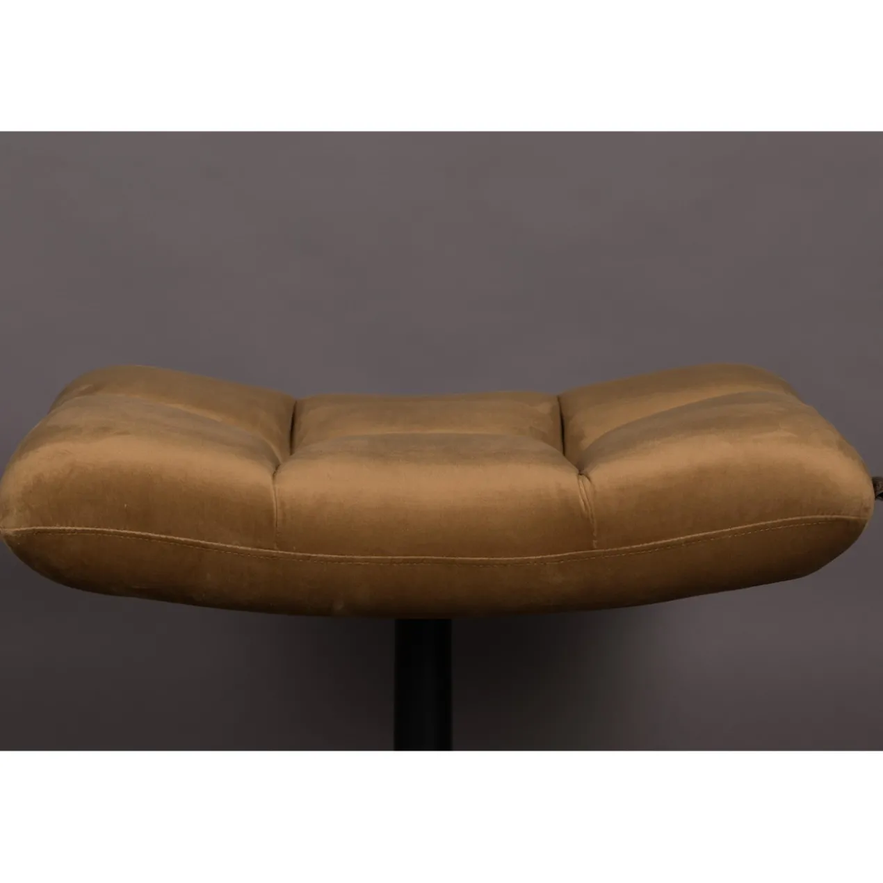 Hocker bar velvet golden brown