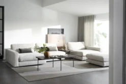 Hocker Duncan - 112 cm Lichtgrijs/beige
