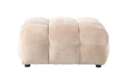 Hocker Hackman Velours Beige