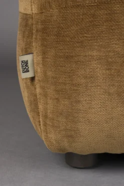 Hocker hackman velours cognac