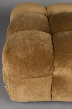 Hocker hackman velours cognac