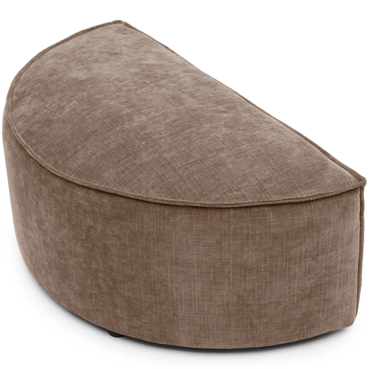 Hocker halfrond Segment be cotton beige