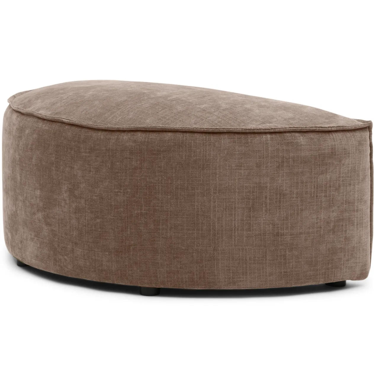 Hocker halfrond Segment be cotton beige