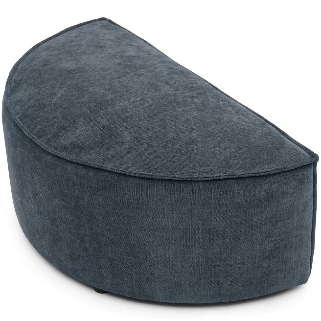 Hocker halfrond Segment be cotton blue