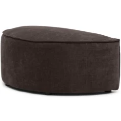 Hocker halfrond Segment be cotton brown