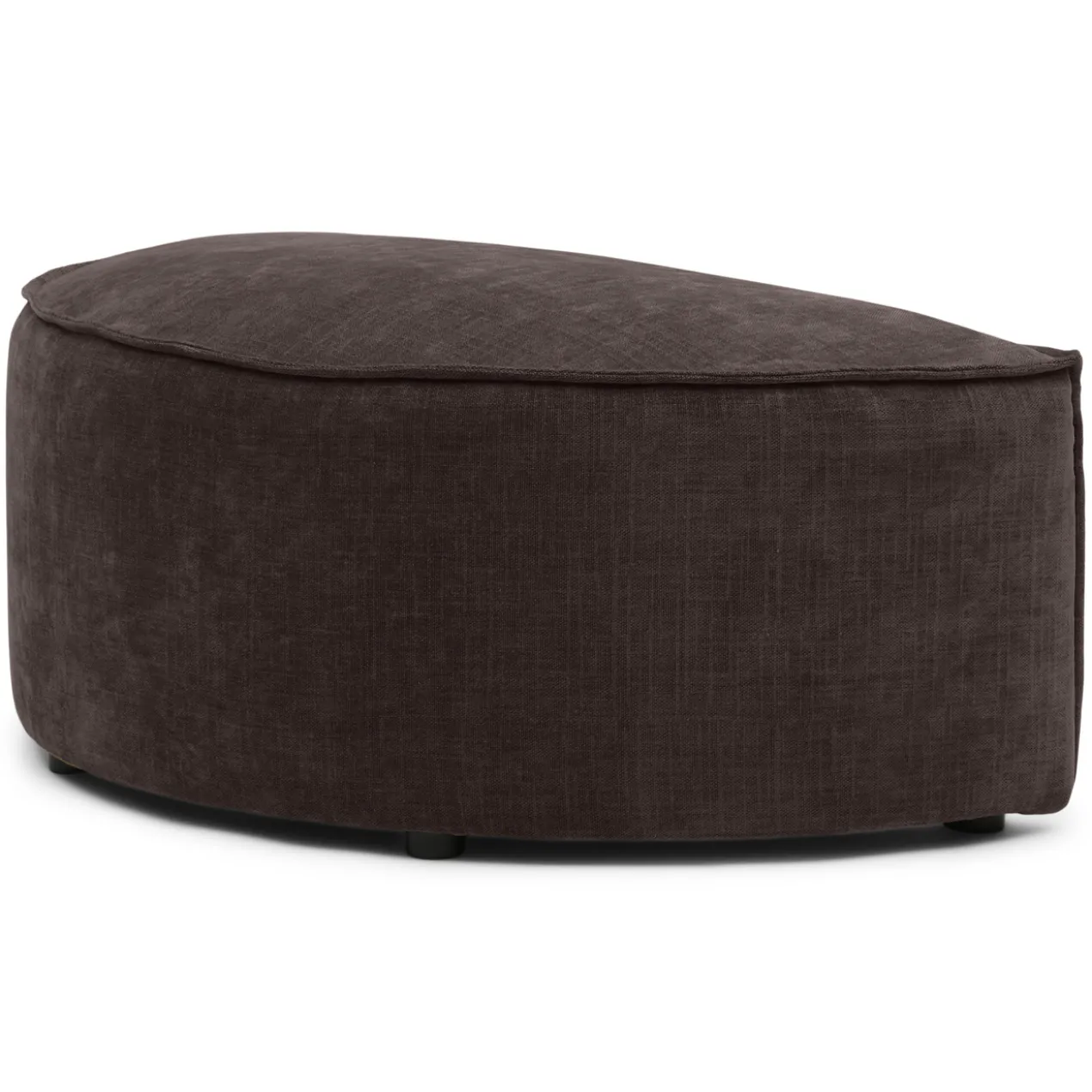 Hocker halfrond Segment be cotton brown