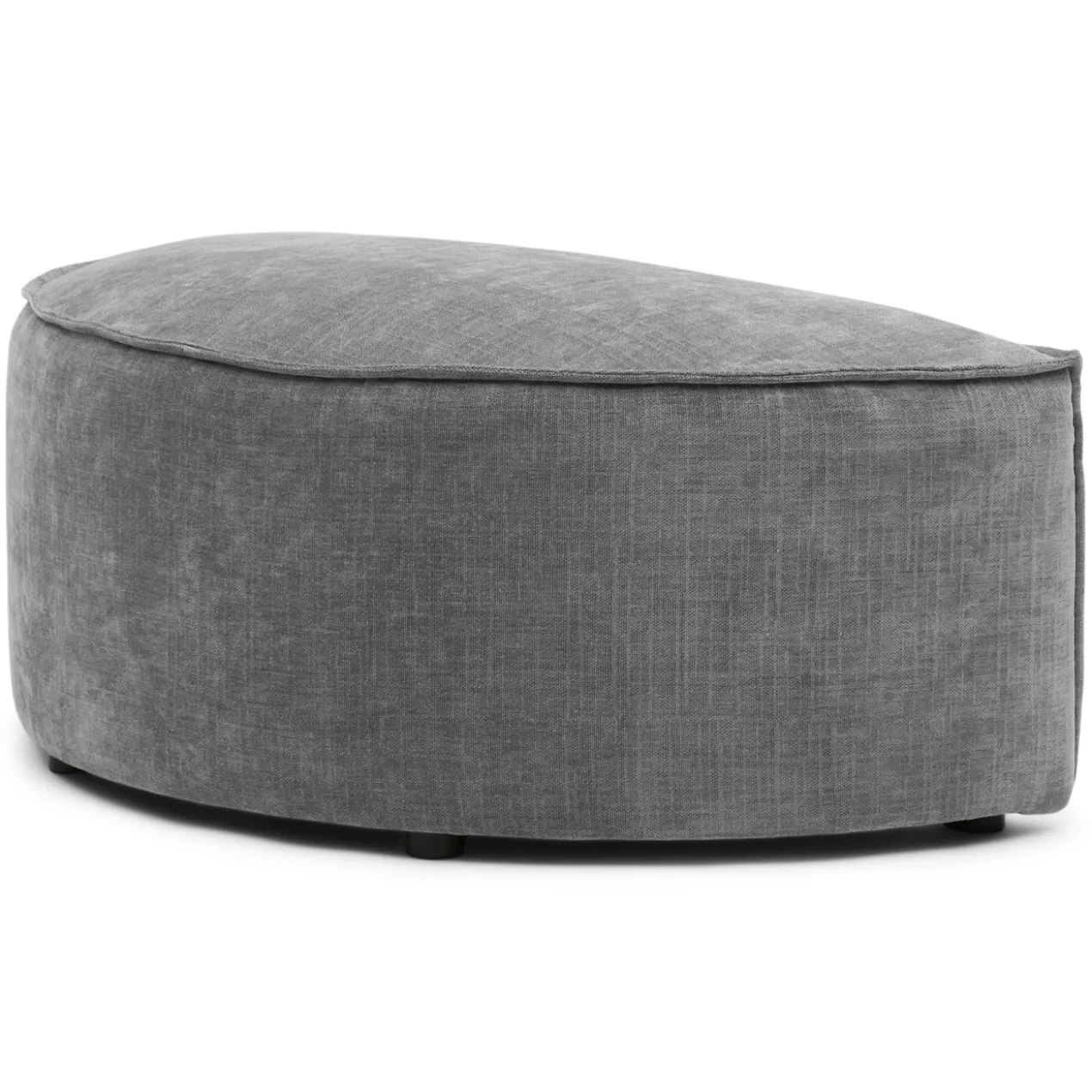 Hocker halfrond Segment be cotton grey