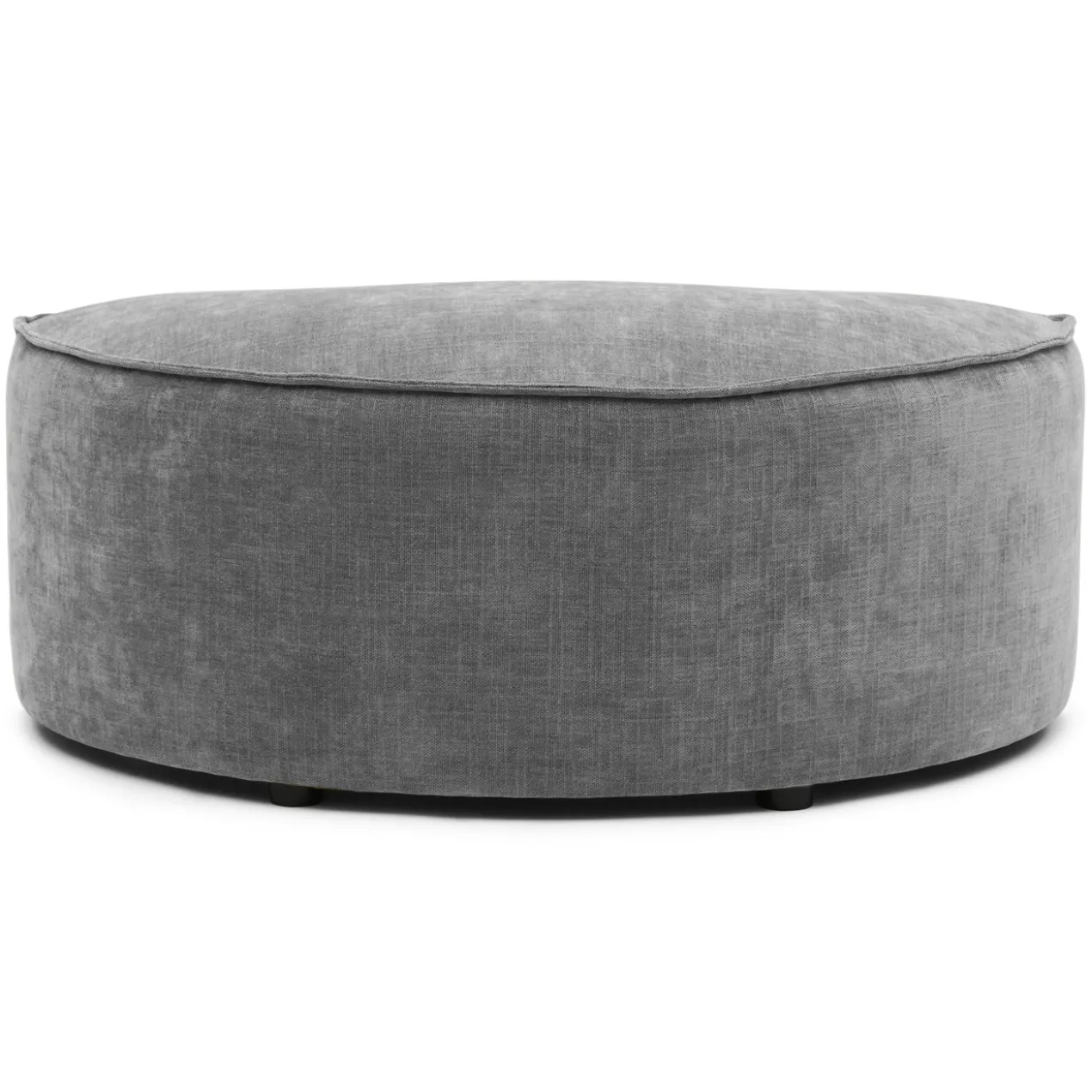 Hocker halfrond Segment be cotton grey
