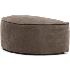 Hocker halfrond Segment be cotton light brown