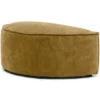 Hocker halfrond Segment be cotton mustard